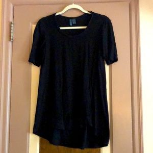 Black Tunic T-shirt, Sz. Small
